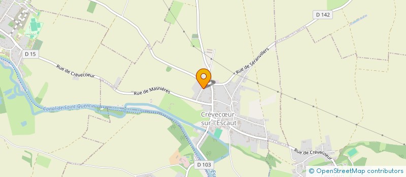 localisation de l'entreprise MONSIEUR THIERRY DEBLOIS  CREVECUR-SUR-L'ESCAUT