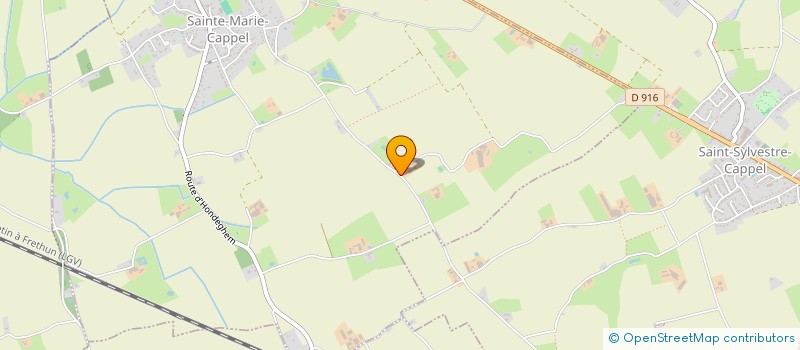 localisation de l'entreprise MONSIEUR THIERRY DECOUVELAERE  SAINTE-MARIE-CAPPEL