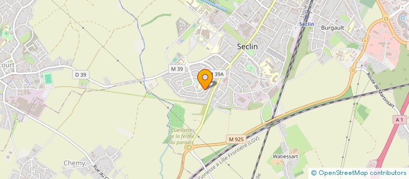 localisation de l'entreprise MONSIEUR THIERRY DECROOCQ  SECLIN