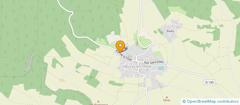 localisation de l'entreprise MONSIEUR THIERRY DEGUY  BUSSY-EN-OTHE