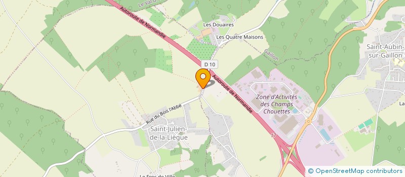 localisation de l'entreprise MONSIEUR THIERRY DEHAUMONT à SAINT-JULIEN-DE-LA-LIEGUE