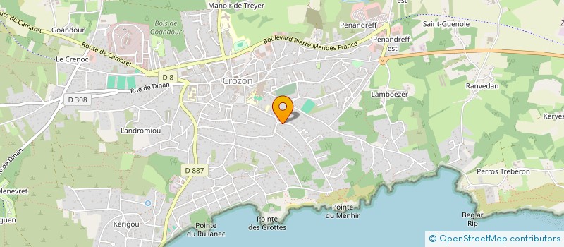 localisation de l'entreprise MONSIEUR THIERRY DEHEDIN à CROZON