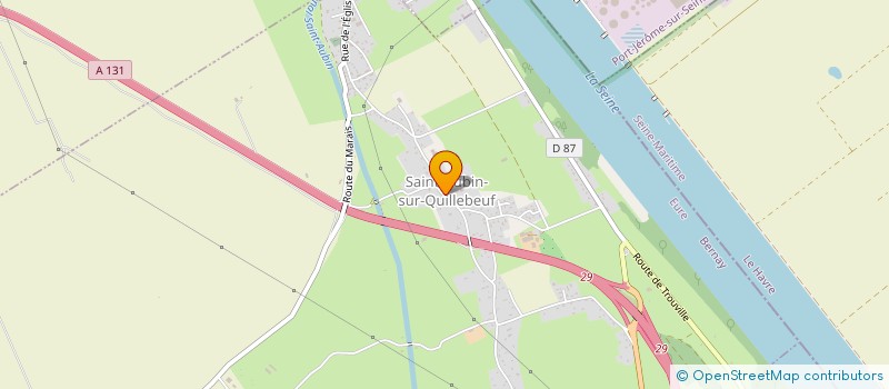 localisation de l'entreprise MONSIEUR THIERRY DELABARRE  SAINT-AUBIN-SUR-QUILLEBEUF