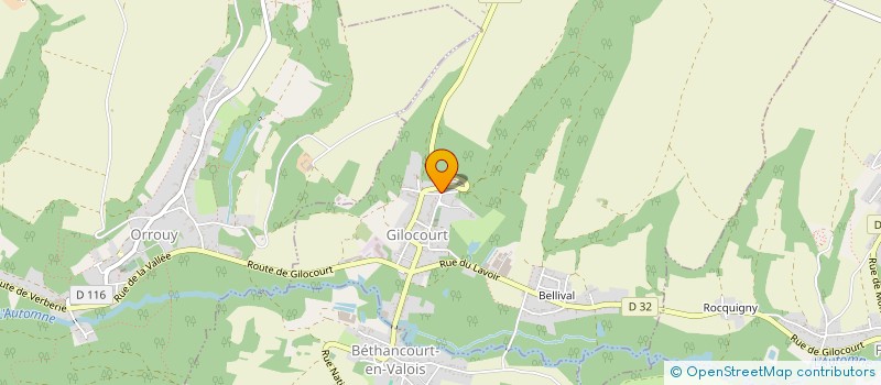 localisation de l'entreprise MONSIEUR THIERRY DELACOURT  GILOCOURT