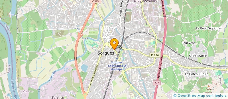 localisation de l'entreprise MONSIEUR THIERRY DELAGE à SORGUES
