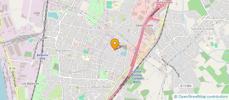 localisation de l'entreprise MONSIEUR THIERRY DELATTRE  CARBON-BLANC