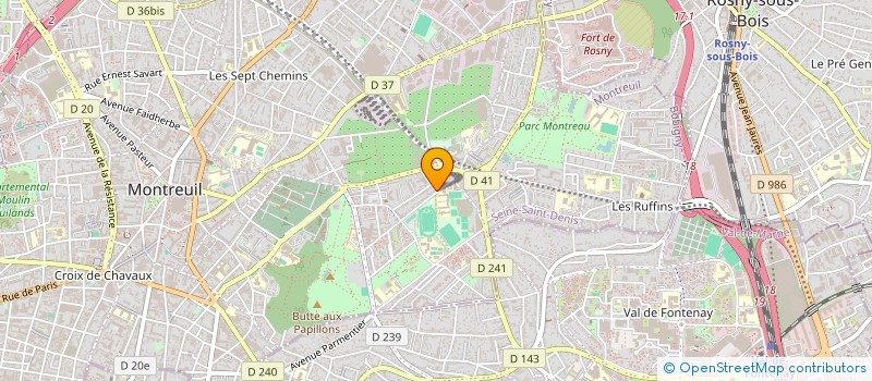 localisation de l'entreprise MONSIEUR THIERRY DELETRAZ à MONTREUIL