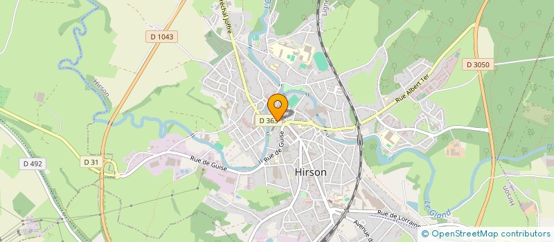 localisation de l'entreprise MONSIEUR THIERRY DELMOTTE  HIRSON