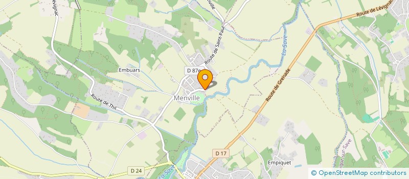 localisation de l'entreprise MONSIEUR THIERRY DELZONGLE  MENVILLE