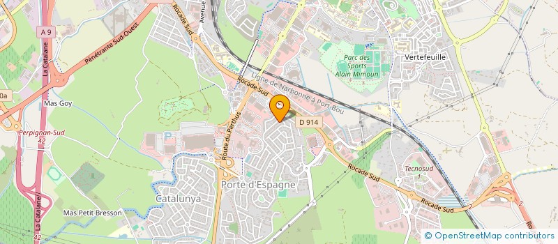 localisation de l'entreprise MONSIEUR THIERRY DENEU  PERPIGNAN