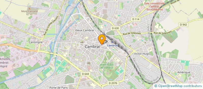 localisation de l'entreprise MONSIEUR THIERRY DENIMAL  CAMBRAI