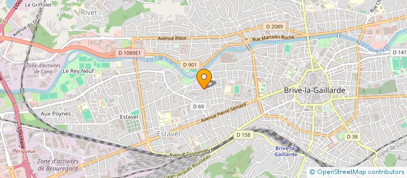 localisation de l'entreprise MONSIEUR THIERRY DENIS  BRIVE-LA-GAILLARDE