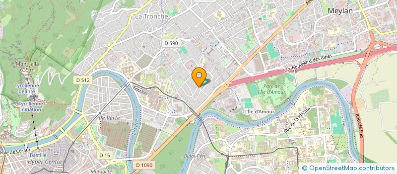 localisation de l'entreprise MONSIEUR THIERRY DENIS  LA TRONCHE