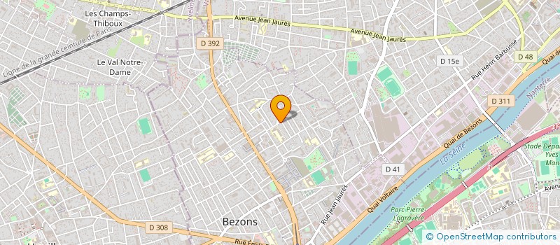 localisation de l'entreprise MONSIEUR THIERRY DENOUEL  BEZONS