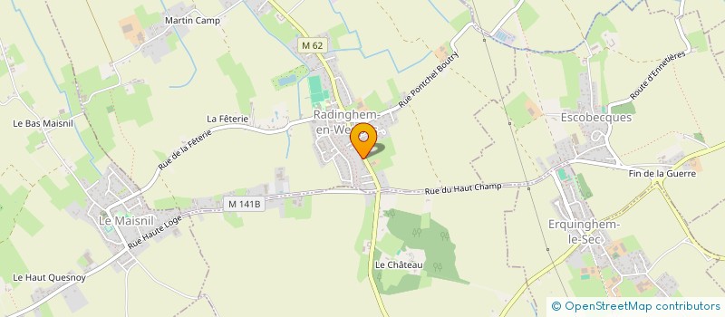 localisation de l'entreprise MONSIEUR THIERRY DERAM  RADINGHEM-EN-WEPPES