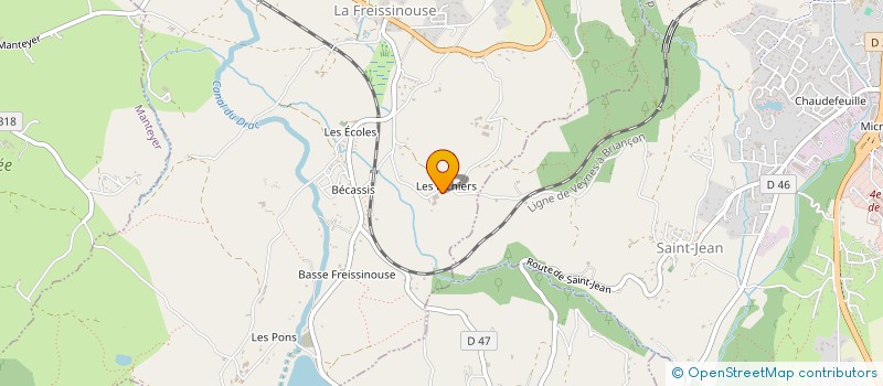 localisation de l'entreprise MONSIEUR THIERRY DERMINASSIAN  LA FREISSINOUSE