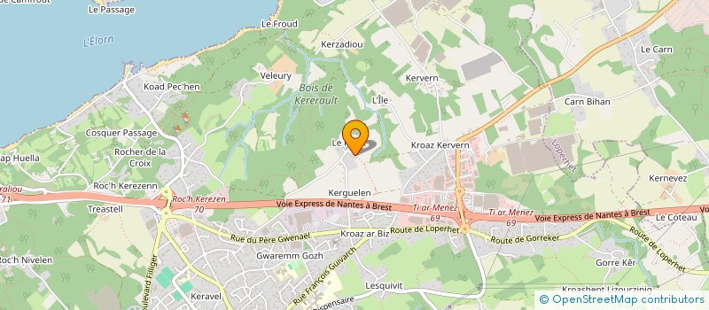 localisation de l'entreprise MONSIEUR THIERRY DESAGHER  PLOUGASTEL-DAOULAS