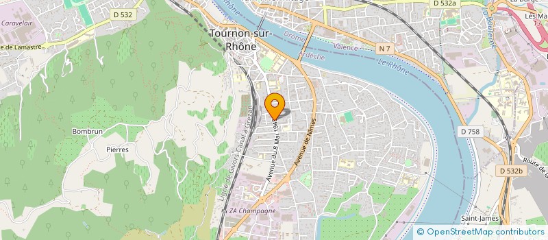 localisation de l'entreprise MONSIEUR THIERRY DESBRUS à TOURNON-SUR-RHONE