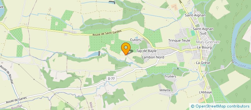 localisation de l'entreprise MONSIEUR THIERRY DESCAZEAUX  MAS-GRENIER