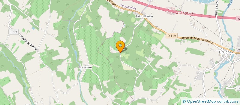 localisation de l'entreprise MONSIEUR THIERRY DESCHAMPS  BRUCH