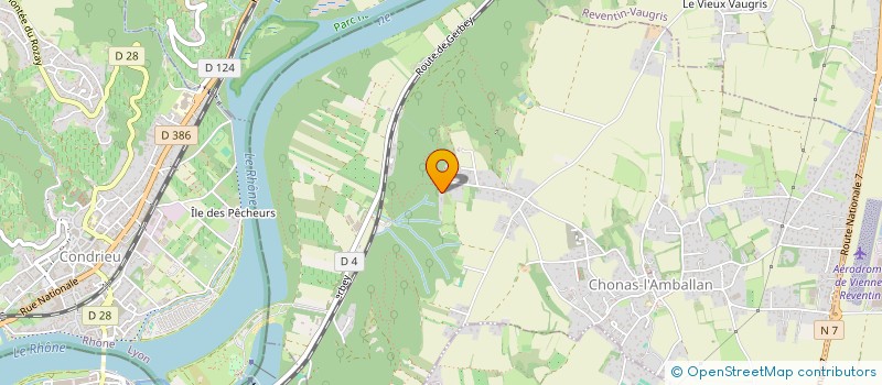 localisation de l'entreprise MONSIEUR THIERRY DESCOURS  CHONAS-L'AMBALLAN