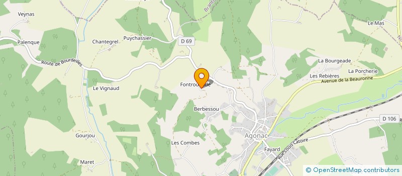 localisation de l'entreprise MONSIEUR THIERRY DESMARTHON  AGONAC