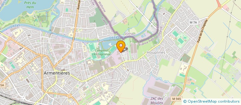 localisation de l'entreprise MONSIEUR THIERRY DESPRIET  HOUPLINES