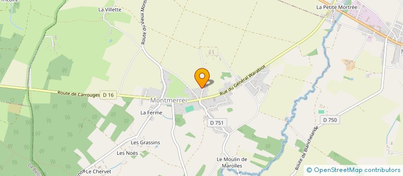 localisation de l'entreprise MONSIEUR THIERRY DEVAULX DE CHAMBORD  MONTMERREI