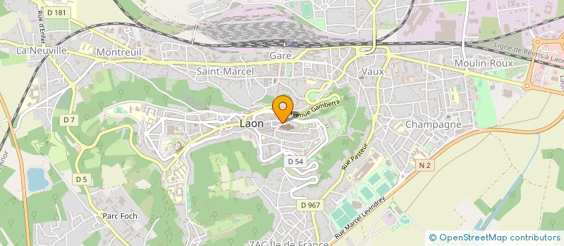 localisation de l'entreprise MONSIEUR THIERRY DEZERE  LAON