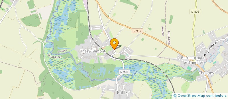 localisation de l'entreprise MONSIEUR THIERRY DIGEON  THEZY-GLIMONT