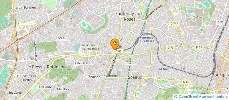 localisation de l'entreprise MONSIEUR THIERRY DINDELEUX à FONTENAY-AUX-ROSES