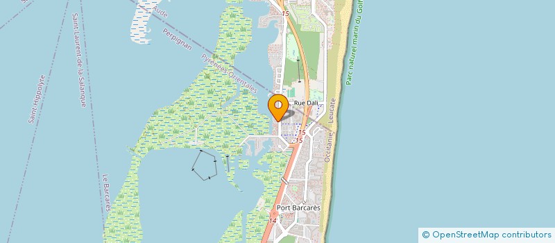 localisation de l'entreprise MONSIEUR THIERRY DISTEXHE  LE BARCARES