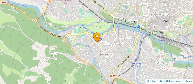 localisation de l'entreprise MONSIEUR THIERRY DOMENGINE  JURANCON