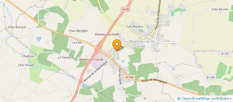 localisation de l'entreprise MONSIEUR THIERRY DOMMANGEAU  MONTLIEU-LA-GARDE