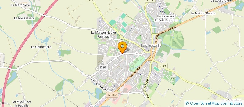 localisation de l'entreprise MONSIEUR THIERRY DOREAU à ESSARTS-EN-BOCAGE