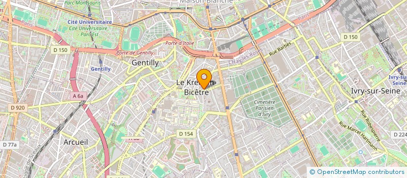 localisation de l'entreprise MONSIEUR THIERRY DORGEBRAY  LE KREMLIN-BICETRE