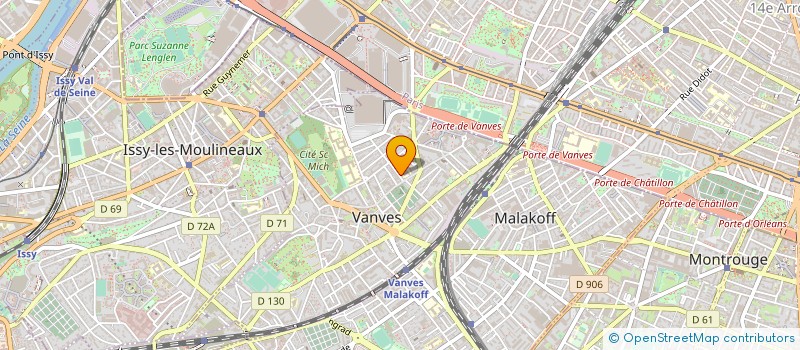 localisation de l'entreprise MONSIEUR THIERRY DORIOT  VANVES