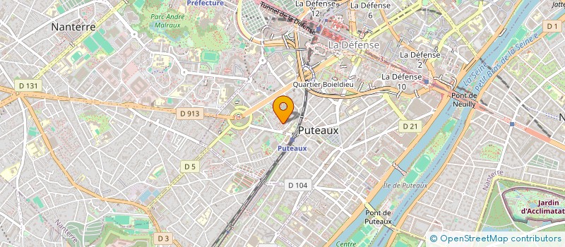 localisation de l'entreprise MONSIEUR THIERRY DOUCEN  PUTEAUX