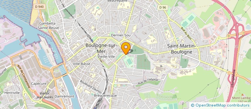 localisation de l'entreprise MONSIEUR THIERRY DOURIEZ à BOULOGNE SUR MER