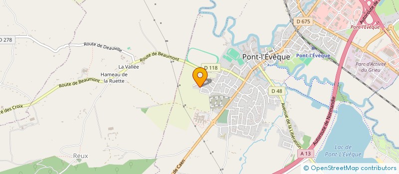 localisation de l'entreprise MONSIEUR THIERRY DOYET PINCIROLI  PONT L'EVEQUE