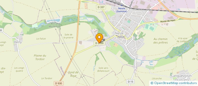 localisation de l'entreprise MONSIEUR THIERRY DRANCOURT  NESLE