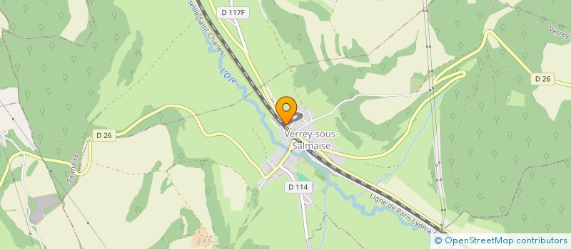 localisation de l'entreprise MONSIEUR THIERRY DROUHIN  VERREY-SOUS-SALMAISE