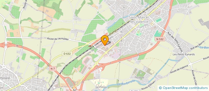 localisation de l'entreprise MONSIEUR THIERRY DROUIN  SAINT-MARCEL-LES-VALENCE
