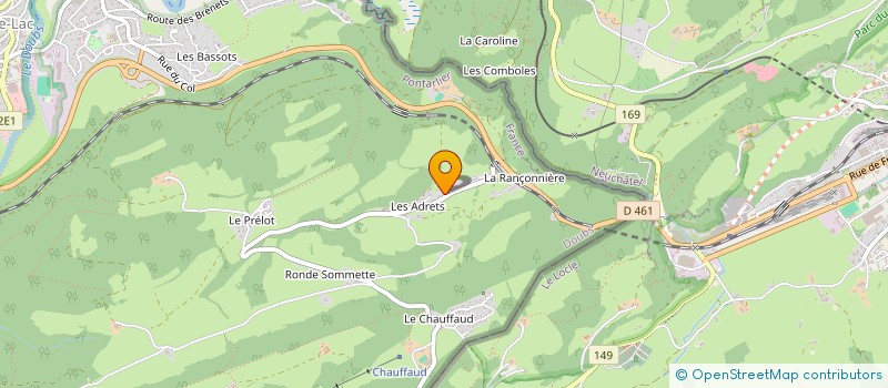 localisation de l'entreprise MONSIEUR THIERRY DUBOIS à VILLERS-LE-LAC