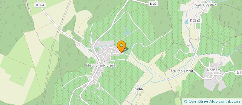 localisation de l'entreprise MONSIEUR THIERRY DUBOIS  FLEURY-LA-RIVIERE