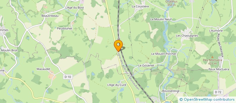 localisation de l'entreprise MONSIEUR THIERRY DUBRAC à SAINT-AGNANT-DE-VERSILLAT
