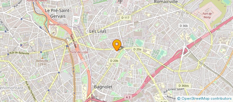 localisation de l'entreprise MONSIEUR THIERRY DUCHATEAU à BAGNOLET