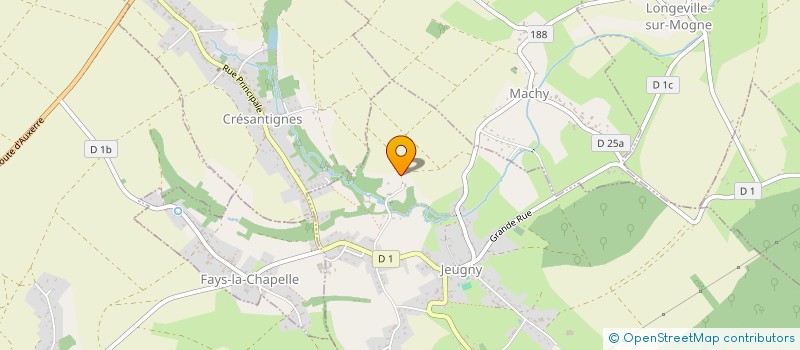 localisation de l'entreprise MONSIEUR THIERRY DUGUY  JEUGNY