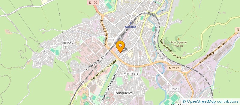 localisation de l'entreprise MONSIEUR THIERRY DUHOMME à AURILLAC