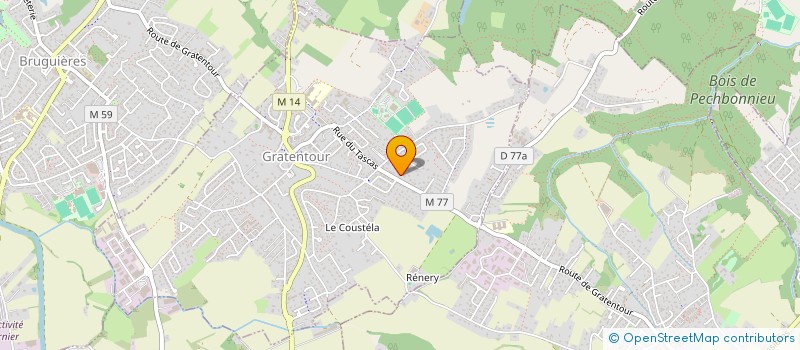 localisation de l'entreprise MONSIEUR THIERRY DUJARDIN-BIZAT  GRATENTOUR